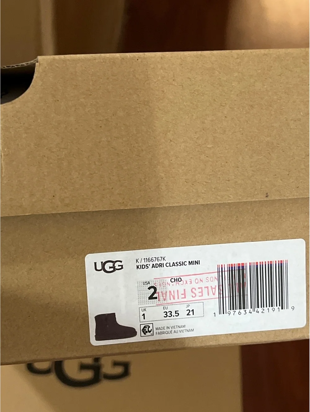 UGG available kids